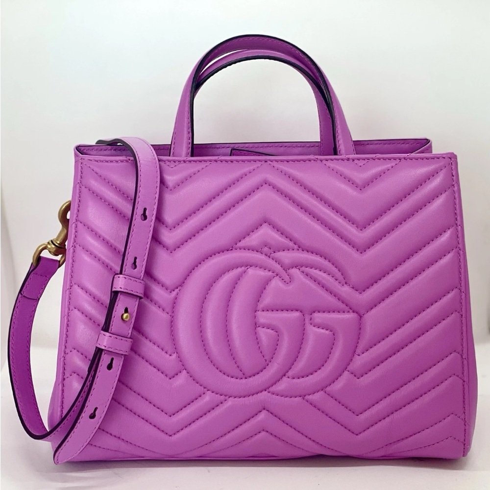 Gucci GG Marmont Top Handle
Small Matelasse Handbag Excellent Condition - Picture 4 of 15
